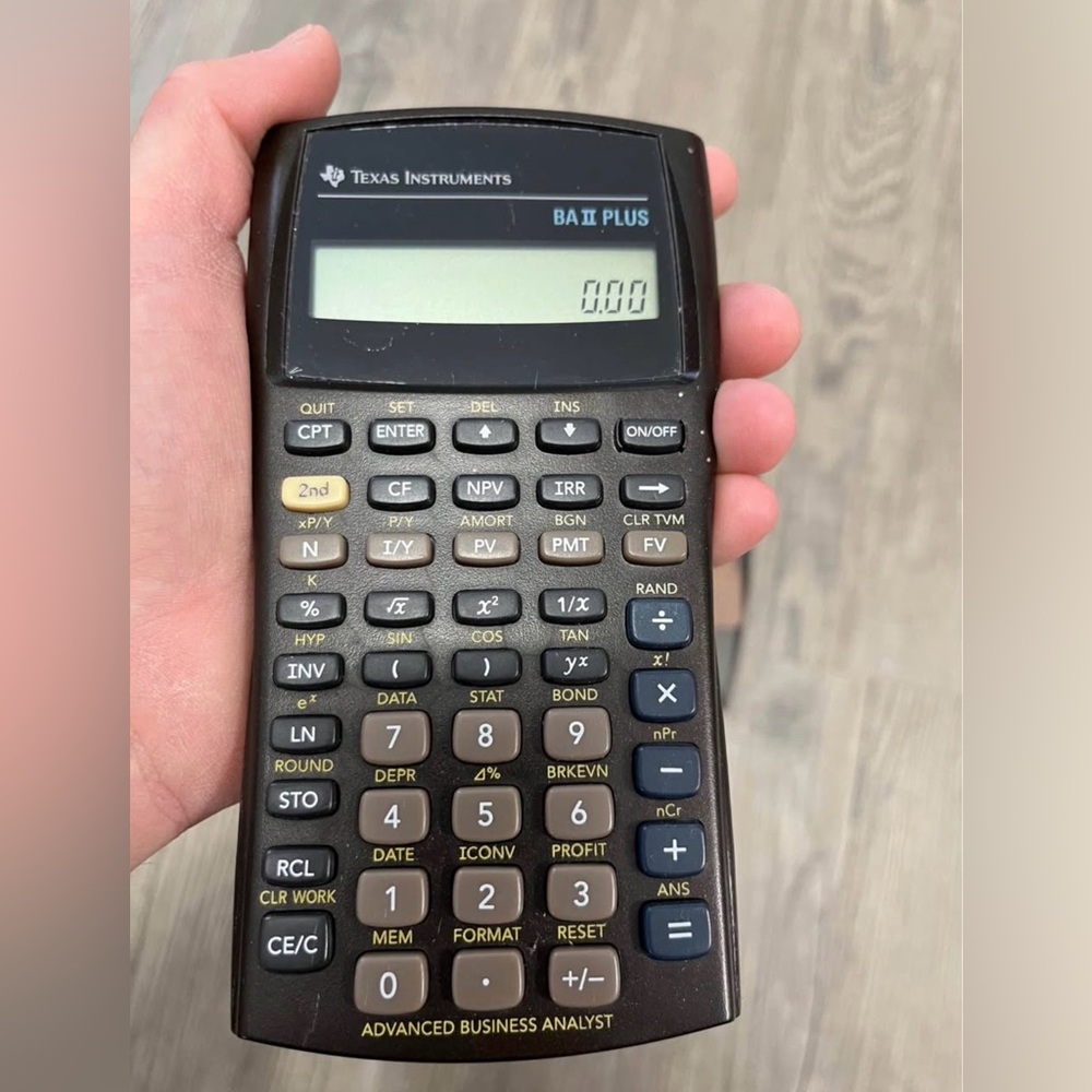Texas Instruments BA II Plus Financial Calculator - Picture 3 of 6